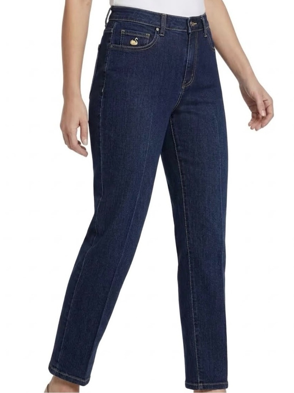 Gloria Vanderbilt Short Court Sz 6 Petit Wash‎ Tapered Blue